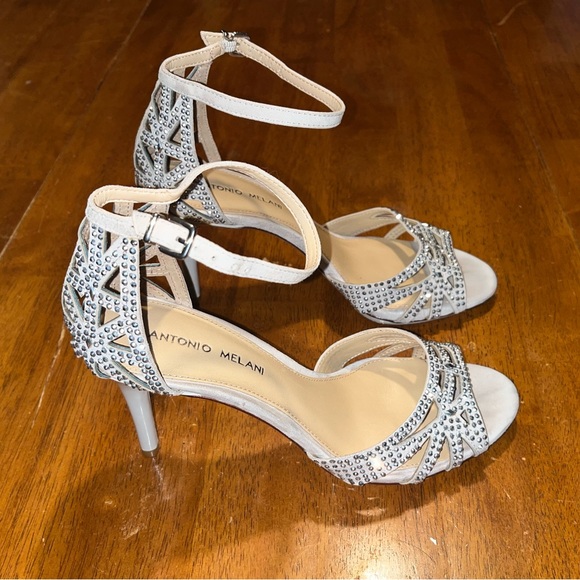 Antonio Melani Rhinestone Embellished Dress Heels - Picture 2 of 5
